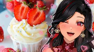 Cooking Handcam: Strawberry Cupcakes!🍓🍰🤍✨