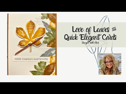 Love of Leaves - Handmade Stampin' Up! Autumn Card or Decor'