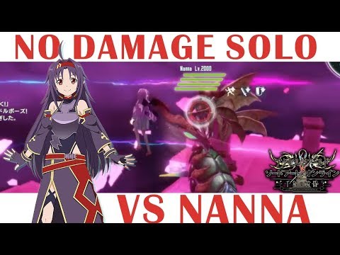 Yuuki vs Nanna Lv2000 [No Damage Solo] - Accel World vs Sword Art Online