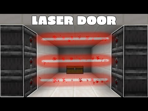 How to Make a Laser Door in Minecraft - Minecraft Bedrock Command Block Tutorial