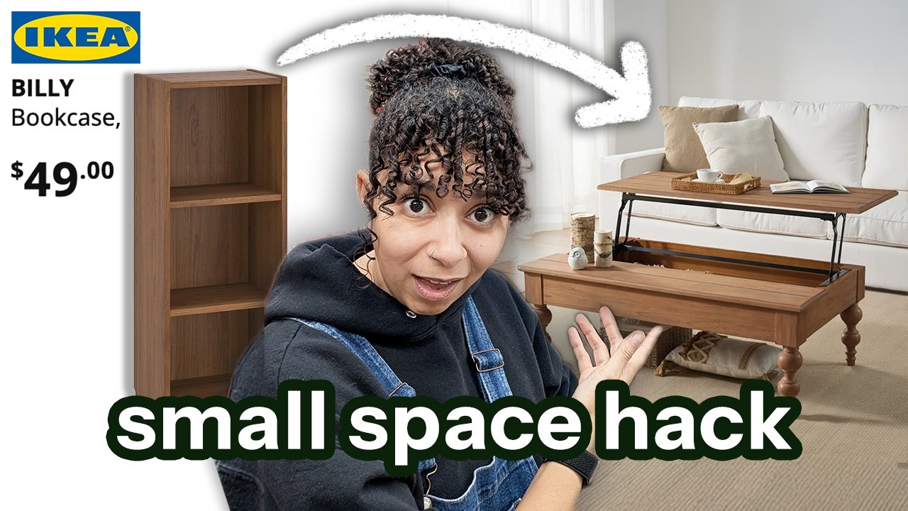 I hacked a bookcase into a lift-top coffee table * budget-friendly  *