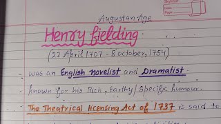Henry Fielding Important Points | Major Works & Novels Trick | UGC NET English  | Master Cadre
