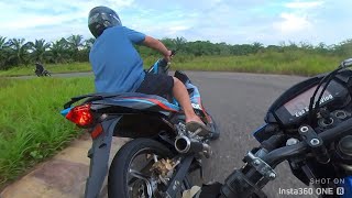 Download lagu Satria Fu Fi VS yamaha MX King part 2 lebih seru | sirkuit marido 2024 | Belang R150 Raider F150 mp3