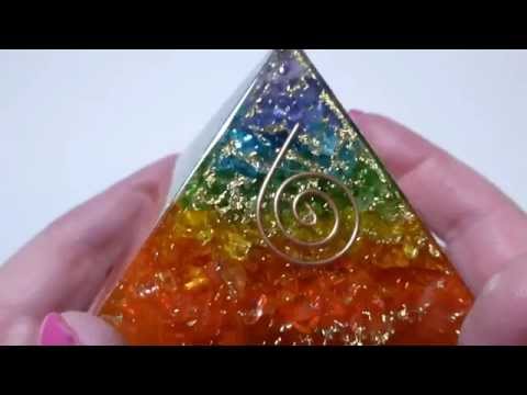 Chakra orgone crystal pyramid