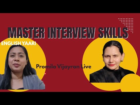 Mastering Interview skills 💯✅|Englishyaari Practice session with tutor Renjitha Mary George#english