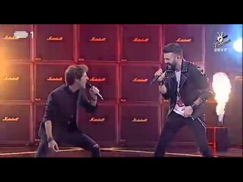 Tiago Garrinhas & Pedro Santos - Highway to Hell | Gala de Fim de Ano | The Voice Portugal