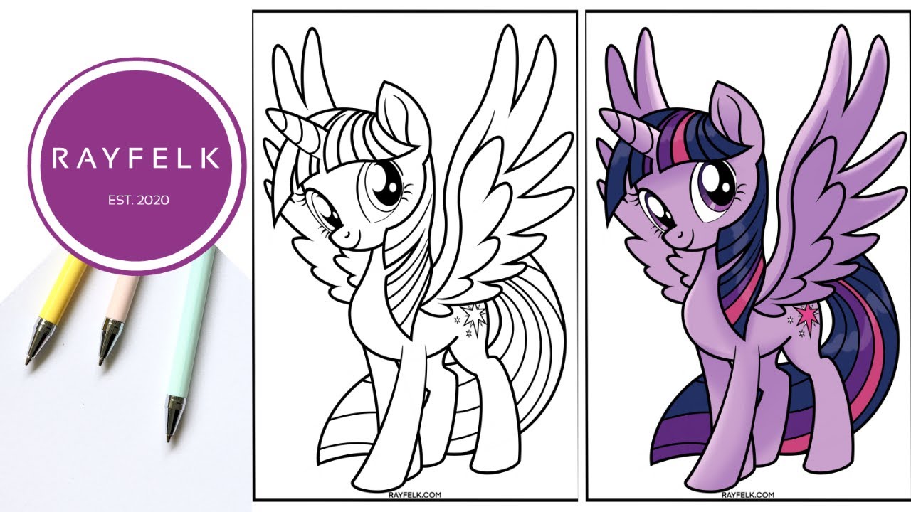 Twilight Sparkle from My Little Pony |Rayfelk Printable Coloring Pages