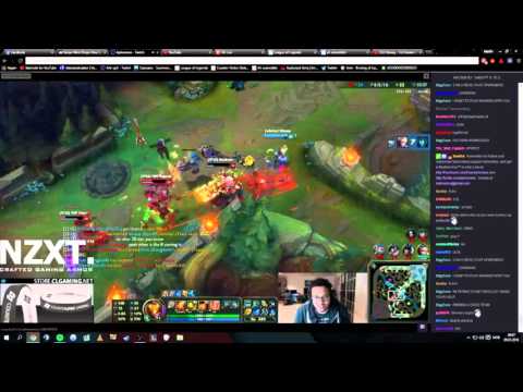 Stixxay 1v5 Ezreal penta WITH Twitch chat