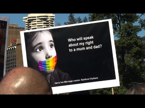 Oppositon to same-sex marriage march in Sydney