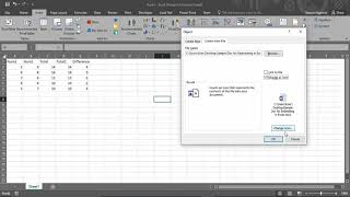 How to Embed a Word Document in Excel