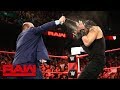 Paul Heyman And Brock Lesnar Ambush Roman Reigns Raw Aug 13 2018