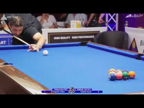 Stuttgart Open 2016, No. 25, 1/2 Final, Evangelos Vettas vs. Klaudio Kerec, 10-Ball, Pool-Billard