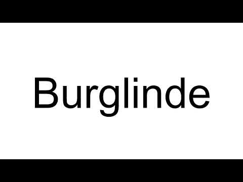 How to Pronounce Burglinde (German)