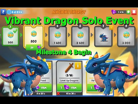 Vibrant Dragon Solo Event-Dragon Mania Legends | Origin of Light Element Ancient Event | DML