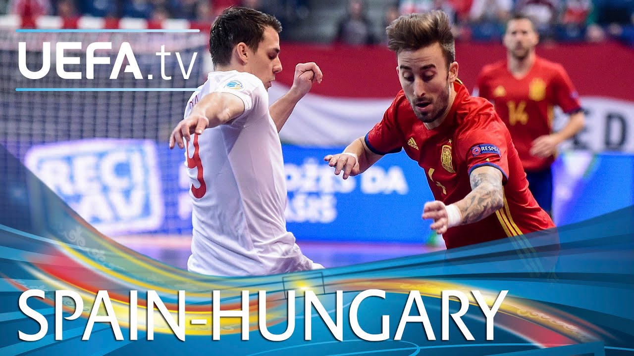 Futsal EURO highlights: Spain goals against Hungary