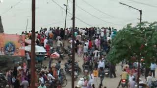 preview picture of video 'Flood at katghar Railway Station moradabad u. P'