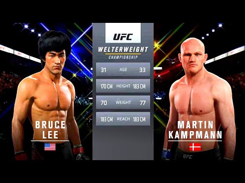 Bruce Lee vs. Martin Kampmann (EA Sports UFC 2) - MMA Rules