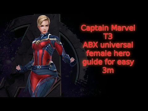T3 captain marvel universal female hero ABX guide | CTP of RAGE | Whale Gamer