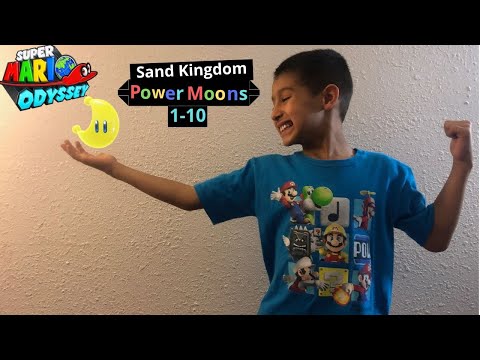 Super Mario Odyssey: Sand Kingdom Power Moons 1-10
