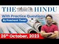 The Hindu Analysis By Prashant Tiwari 26th October 2023 Current Affairs Today StudyIQ