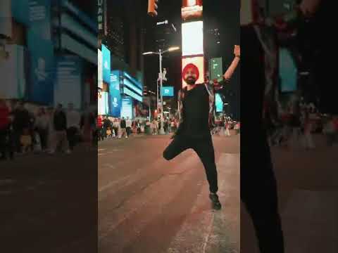 Bhangra In Times Square New York City #purebhangra #panjabimc