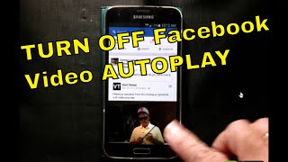 Facebook Android App, how to turn off Video Autoplay