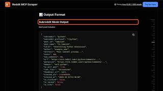 Reddit MCP Scraper — Apify Actor Walkthrough