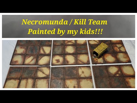 So easy my kids did it. Really well !!! How to paint Necromunda terrain tiles for kill team.