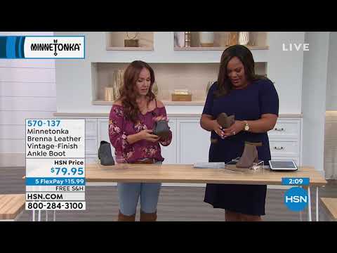 Minnetonka Brenna VintageFinish Leather Ankle Boot