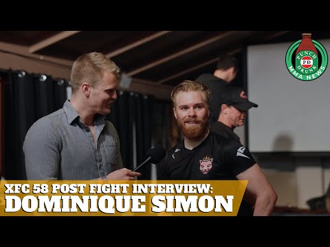 XFC 58: Post-fight interview with the Pink Panther after his insane KO win!