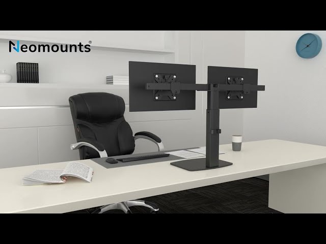 Video teaser for Neomounts FPMA-D865DBLACK monitor desk mount