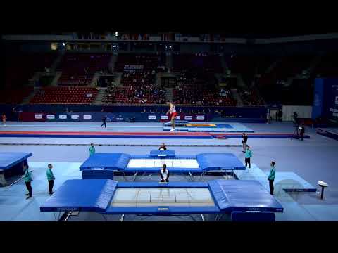 PFLEIDERER Matthias (GER) M - 2022 Trampoline Worlds, Sofia (BUL) - Q Trampoline Exercise 1