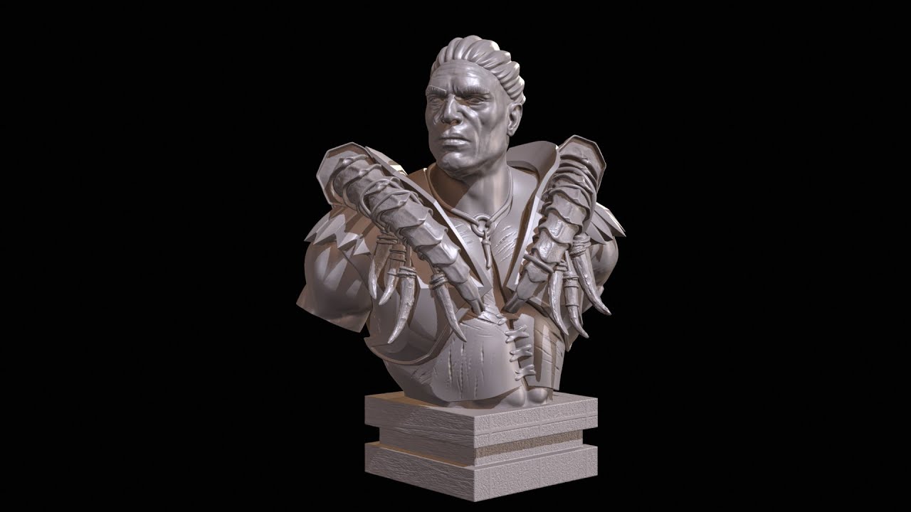 Centaur bust High Poly for 3d Print 3D Print Model