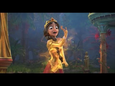 Petrification # 123 - A Sorcerer's Witch Transforms Abducted Princesses into Gold Statues, w SLO MO