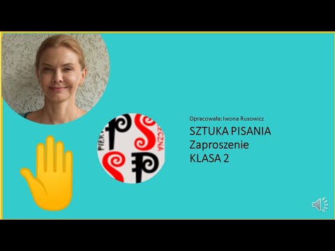 LATAJĄCA SZKOŁA. Klasa 2. Sztuka pisania - Zaproszenie.