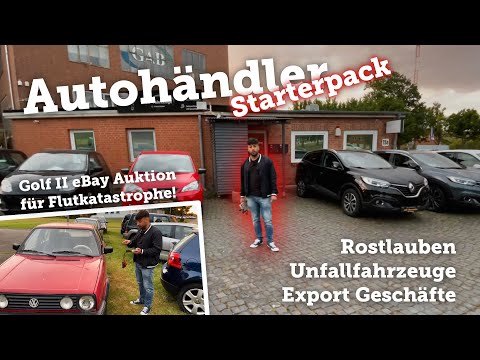 Export Geschäfte zwischen Unfall Auto´s & Rostlauben / Golf 2 Ebay Auktion für Flutkatastrophe kommt