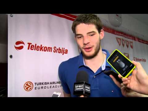 Marko Tejić after the Game 2 of the ABA finals against Cedevita