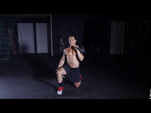 Half Kneeling Single Arm Kettlebell Press