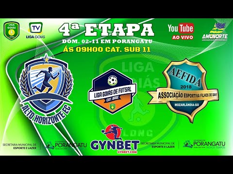 LIGA GOIÁS GYNBET.COM 2025 CATEG. BASE 2025 - ALTO HORIZONTE EC X AEFIDA MOZARLÂNDIA