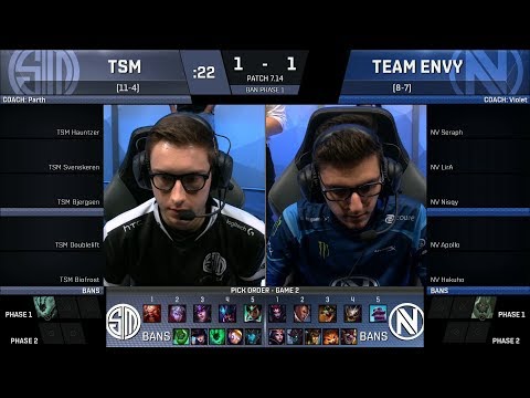 TSM vs NV Game 3  - 2017 NA LCS Summer Week 8 - Team SoloMid vs Team ENVY