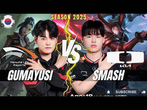 HLE Gumayusi CAITLYN vs DK Smash KALISTA ADC - Patch 25.24 KR Ranked | lolrec