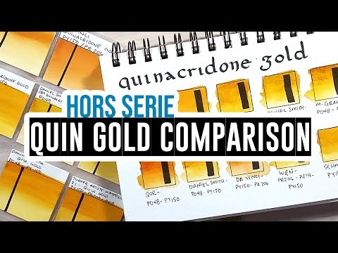 Comparison of Quinacridone Gold Watercolors