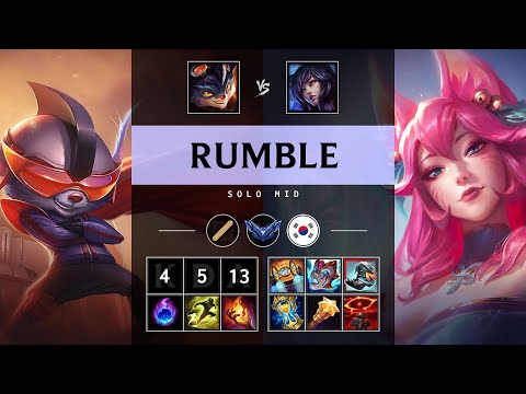 Rumble Mid vs Ahri - KR Diamond Patch 25.15