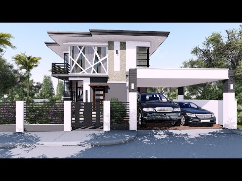 TWO STOREY 4 BEDROOM HOUSE IDEAS (188 SQM)
