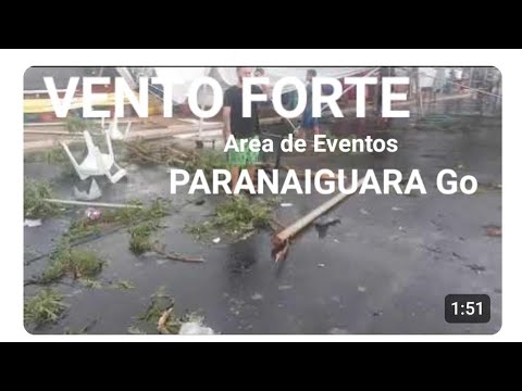 Vento Forte, na área de eventos em Paranaiguara Go