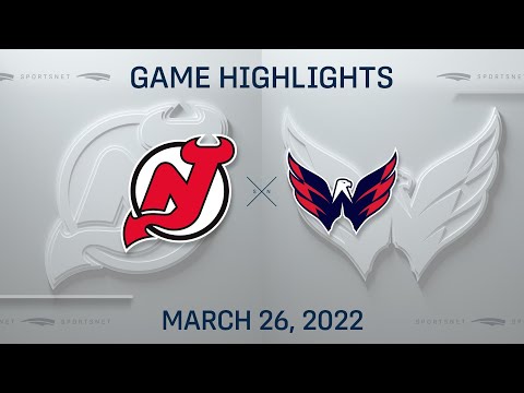 NHL Highlights ' Devils vs. Capitals - Mar. 26, 2022