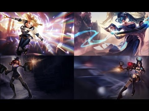 Support Lux & Miss Fortune vs Caitlyn & Sona on Summoner's Rift (League of Legends Season 3 Ranked)