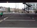 Skating under the Fremont bridge