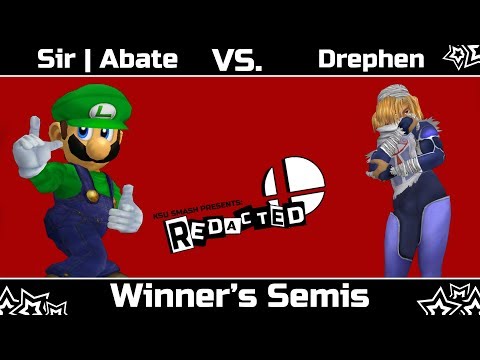 KSU Smash Presents: REDACTED - Drephen (Sheik) vs. Abate (Luigi) - Winner's Semis