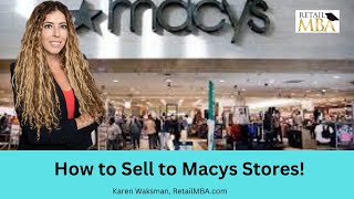 Macys Vendor   How to Sell Become a Macy